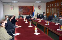 Delegation representing Norwegian Ministry of Defence visits Military Academy