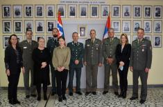 Delegation representing Norwegian Ministry of Defence visits Military Academy