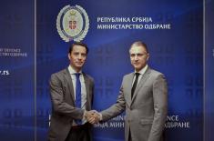 Meeting between Minister Stefanović and NATO Deputy Assistant Secretary-General