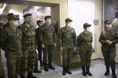 Members of the Russian expert teams visit the Military Museum