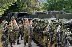 The Minister of Defence Visited Deployed Troops of the Serbian Armed Forces