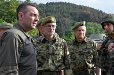 The Minister of Defence Visited Deployed Troops of the Serbian Armed Forces