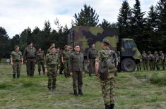 The Minister of Defence Visited Deployed Troops of the Serbian Armed Forces