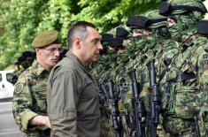 The Minister of Defence Visited Deployed Troops of the Serbian Armed Forces