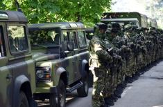 Ministar odbrane obišao zadejstvovane snage Vojske Srbije