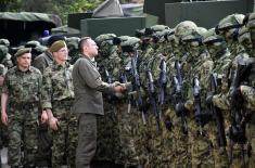 The Minister of Defence Visited Deployed Troops of the Serbian Armed Forces