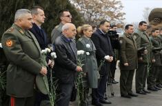 Delegation of Ministry of Defense and Serbian Armed Forces pays tribute to fallen Serbian pilots in Armenia