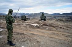 Members of Fourth Army Brigade in stationary camp