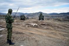 Members of Fourth Army Brigade in stationary camp