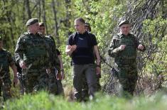 Minister Stefanović Visits Bases “Grlić” and “Veliki Trn” in Ground Safety Zone