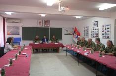 Minister Stefanović visits 250th Air Defence Missile Brigade