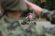 Minister Stefanović visits newly admitted Military Academy cadets