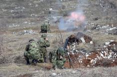 Members of Fourth Army Brigade in stationary camp