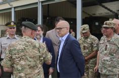 Minister Vučević at Sotiris Hadjiprokopiou Barracks in Cyprus