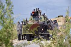 Infantry company ready for deployment to peacekeeping operation