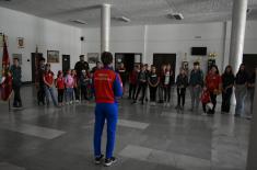 Scouts from Pančevo visit Military Academy