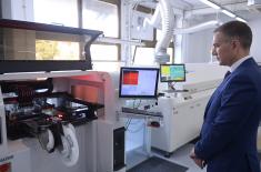 Minister Stefanović visits “Teleoptik-Gyroscopes" Company