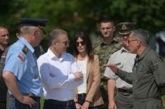 New hangar for aircraft storage at military airfield in Batajnica