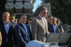 Presidents of Serbia and Egypt attend display of weapons and military equipment