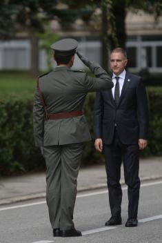 Minister Stefanović at promotion ceremony for 75 new reserve officers