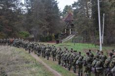 Kondicioni marš kadeta Vojne akademije i Medicinskog fakulteta VMA