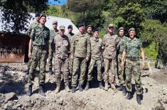 Vojska Srbije pomaže građanima Slovenije u otklanjanju posledica poplava