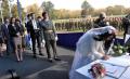 Wedding before the line of the 63rd Parachute Battalion