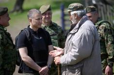 Minister Stefanović Visits Bases “Grlić” and “Veliki Trn” in Ground Safety Zone