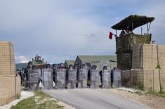 Infantry company ready for deployment to peacekeeping operation
