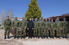 Minister Stefanović visits Serbian Force Protection Platoon in Naqoura  