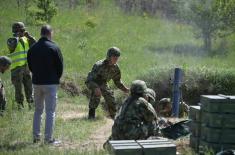 Minister Stefanović attends training and firing at Pasuljanske Livade