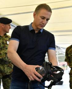 Министар Стефановић на тактичкој вежби са бојевим гађањем „Тиса 2022“