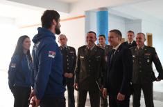 Minister Stefanović Meets Military Athletes