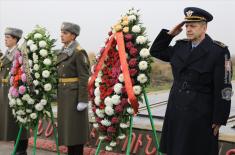 Delegation of Ministry of Defense and Serbian Armed Forces pays tribute to fallen Serbian pilots in Armenia