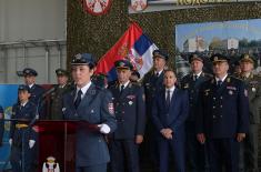 Minister Stefanović at promotion ceremony for new Air Force and Air Defence non-commissioned officers