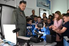 Members of karate club "Vazduhoplovac" visit Military Academy 