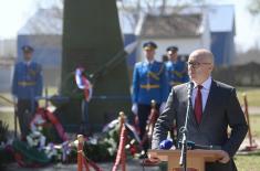 Ministar Stefanović položio venac povodom Dana sećanja na žrtve NATO agresije 