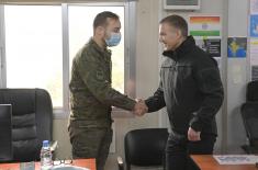 Minister Stefanović visits Serbian Force Protection Platoon in Naqoura  