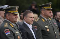 Minister Stefanović Attended Gun Salute to Mark Day of Serbian Armed Forces