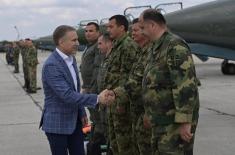 Minister Stefanović Attends Preparedness Check for Demonstration of Capabilities of Serbian Armed Forces “SHIELD 2022”