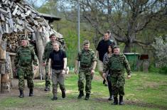 Minister Stefanović Visits Bases “Grlić” and “Veliki Trn” in Ground Safety Zone