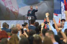Predsednik Vučić: I ovaj istorijski trenutak zahteva da se ujedinimo