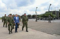 Minister Stefanović Attends Preparedness Check for Demonstration of Capabilities of Serbian Armed Forces “SHIELD 2022”