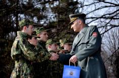 Graduation ceremony for the youngest reserve officers