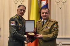 Chief of General Staff of Serbian Armed Forces Visits Romania