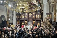 Minister Vučević and General Mojsilović attend liturgy in Church of Christ the Saviour in Banja Luka