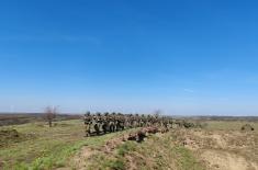 Military Academy cadets and students of University of Criminal Investigation and Police Studies march together