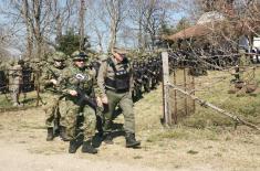 Military Academy cadets and students of University of Criminal Investigation and Police Studies march together