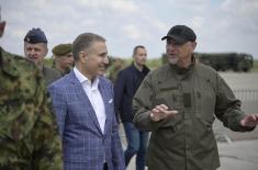 Minister Stefanović Attends Preparedness Check for Demonstration of Capabilities of Serbian Armed Forces “SHIELD 2022”