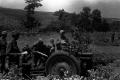 Artillery firing in Ćuprija in 1945.